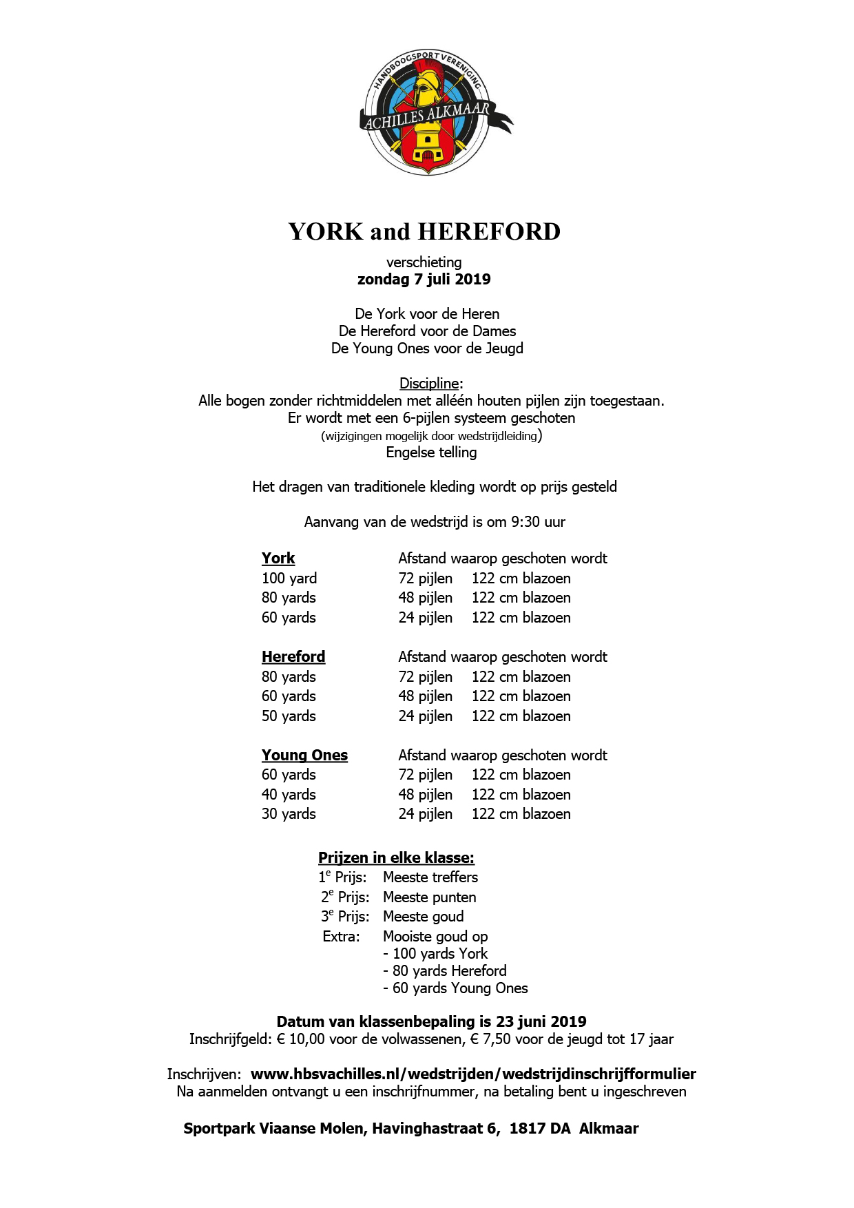 York en Hereford verschieting @ Sportpark Viaanse Molen