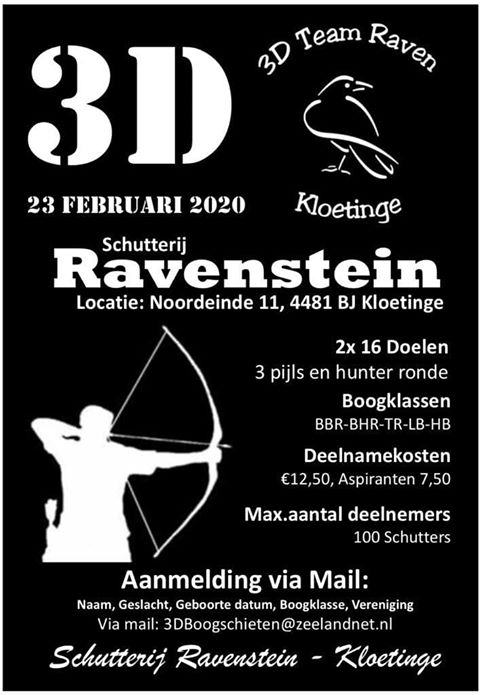 3D Team Raven Kloetinge @ Schutterij Ravenstein