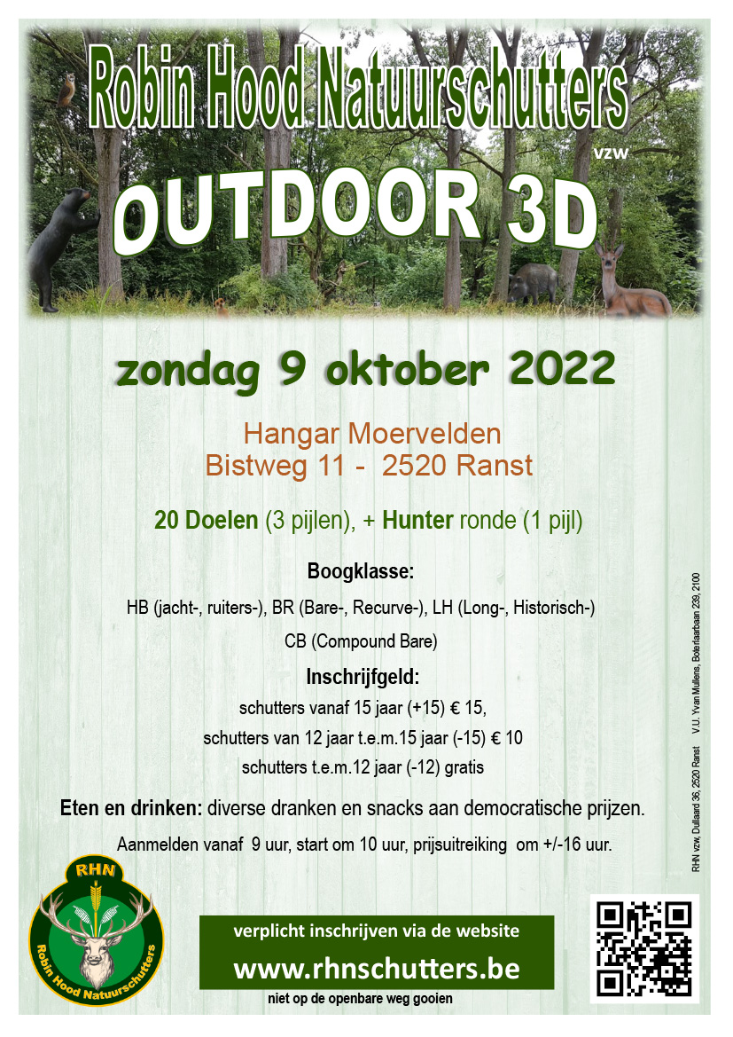Robin Hood Natuurschutters Outdoor 3D @ Hangar Moervelden