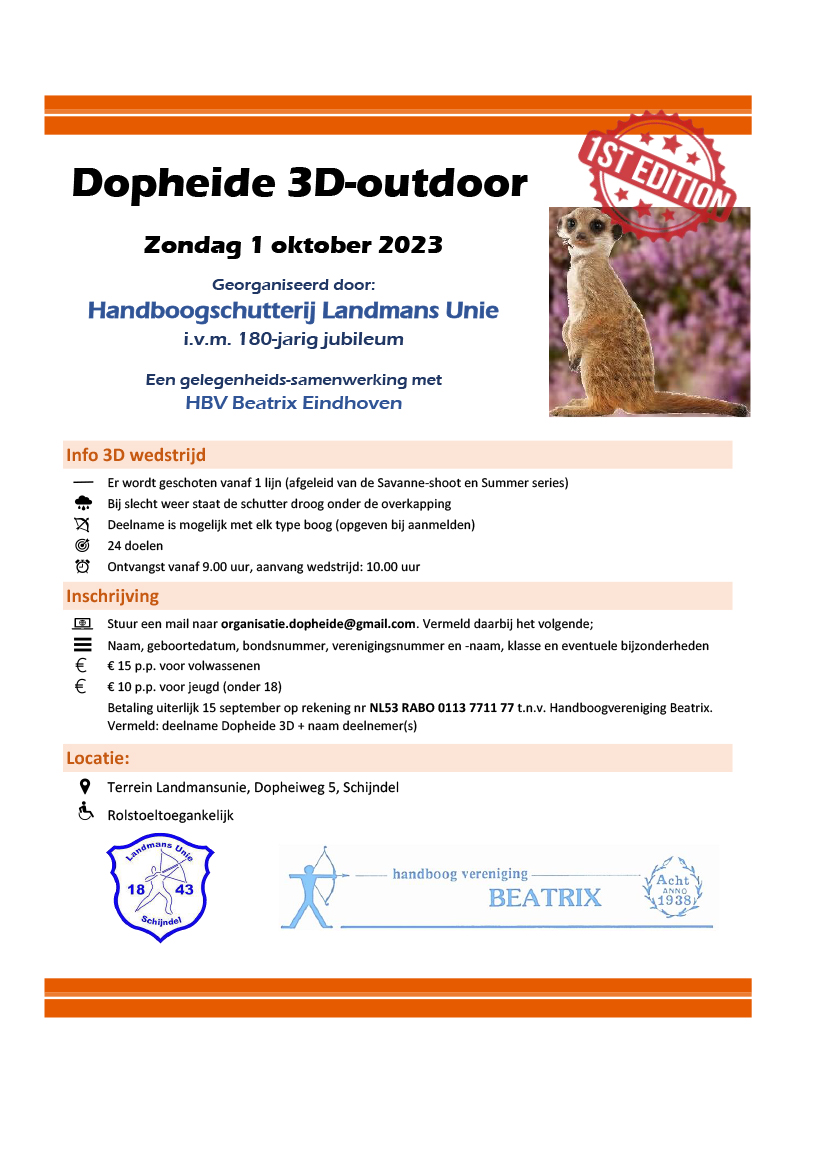 Dopheide 3D - Outdoor @ Terrein Landmansunie